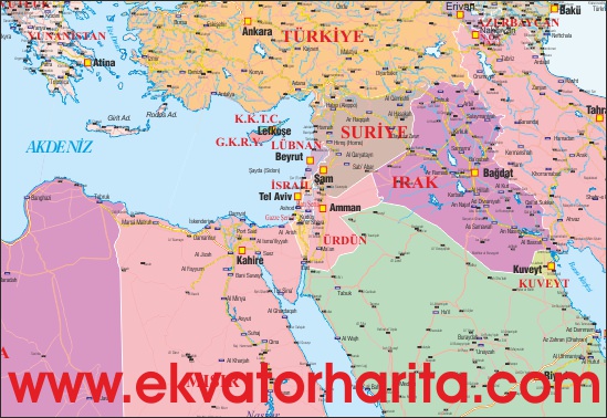 Batı Şeria Kent Haritası
