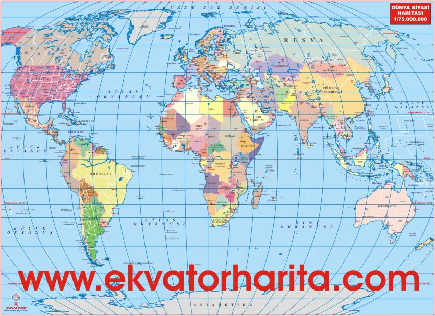 DÜNYA SİYASİ HARİTASI DÜNYA SİYASİ HARİTASI