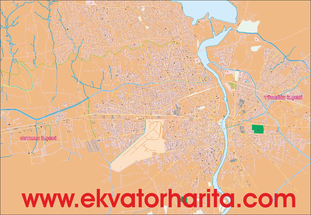 Detaylı Adana Kent Haritası