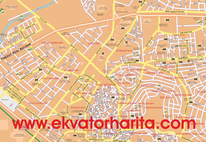 Ankara Şehir Haritası - Ankara Şehir Planı