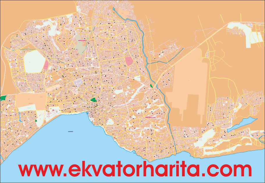 Detaylı Antalya Kent Haritası