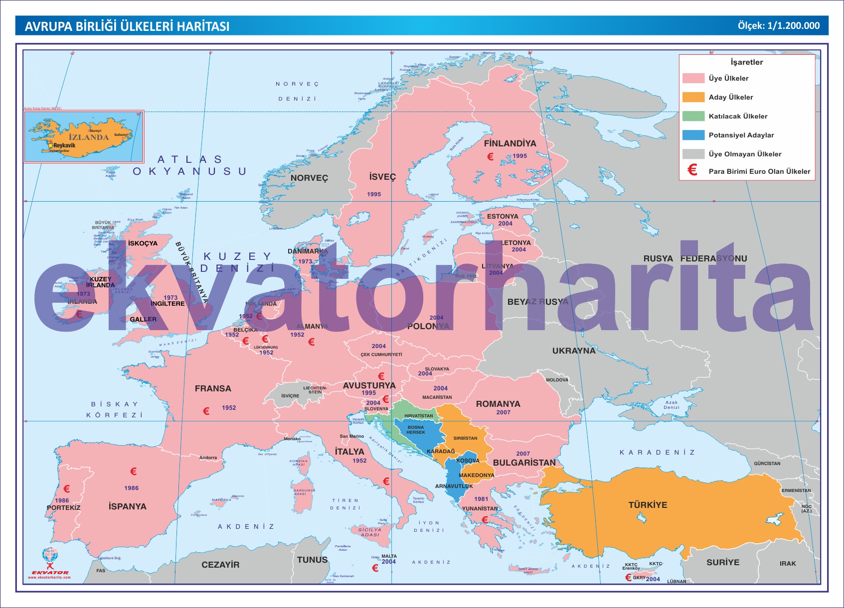 AVRUPA BİRLİĞİ HARİTASI