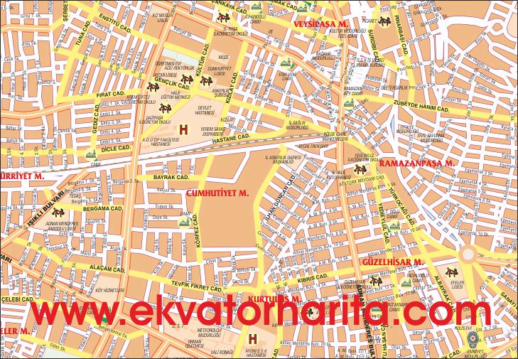 DETAYLI AYDIN HARİTASI