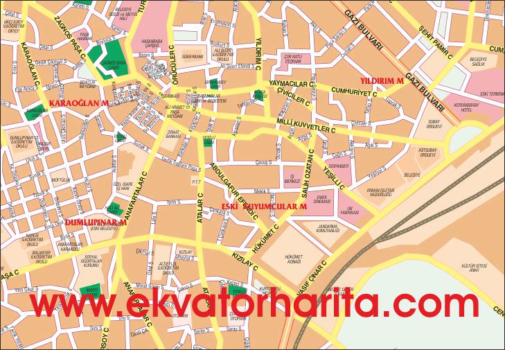 DETAYLI BALIKESİR HARİTASI