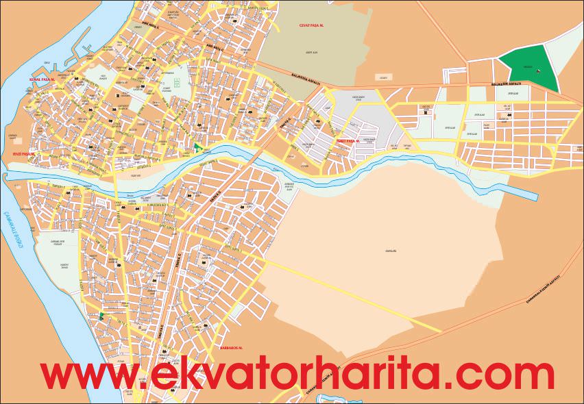 Detaylı Çanakkale Kent Haritası