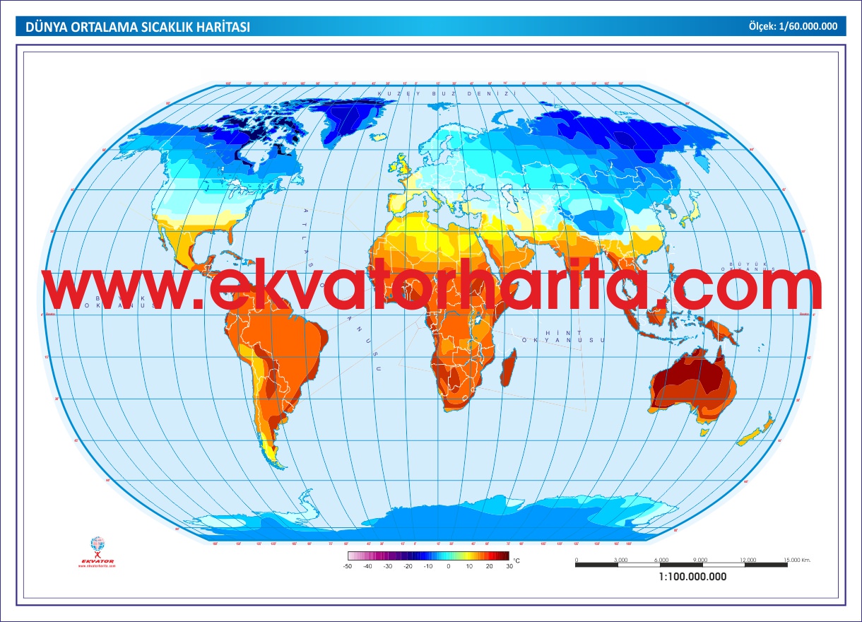 DÜNYA SICAKLIK HARİTASI