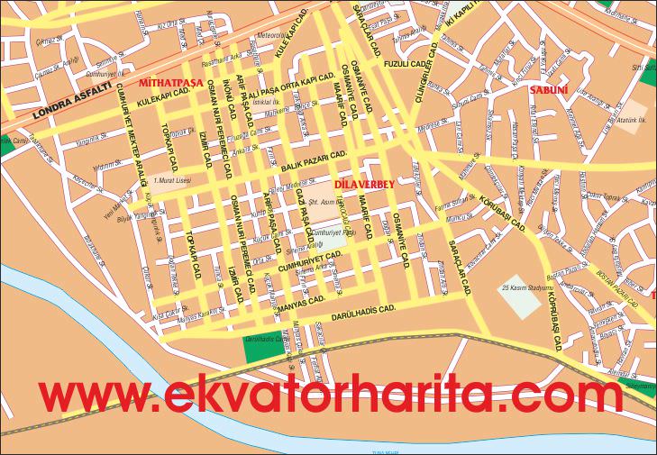 Ayrıntılı Edirne Kent Haritası