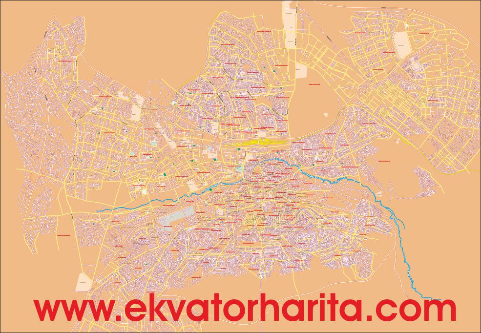 Detaylı Gaziantep Kent Haritası