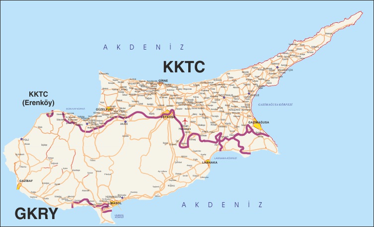 Girne Kent Haritası