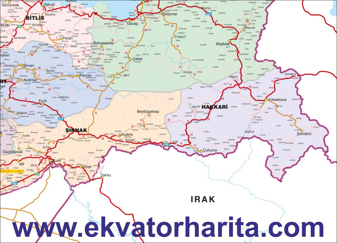 HAKKARİ-İL-HARİTASI