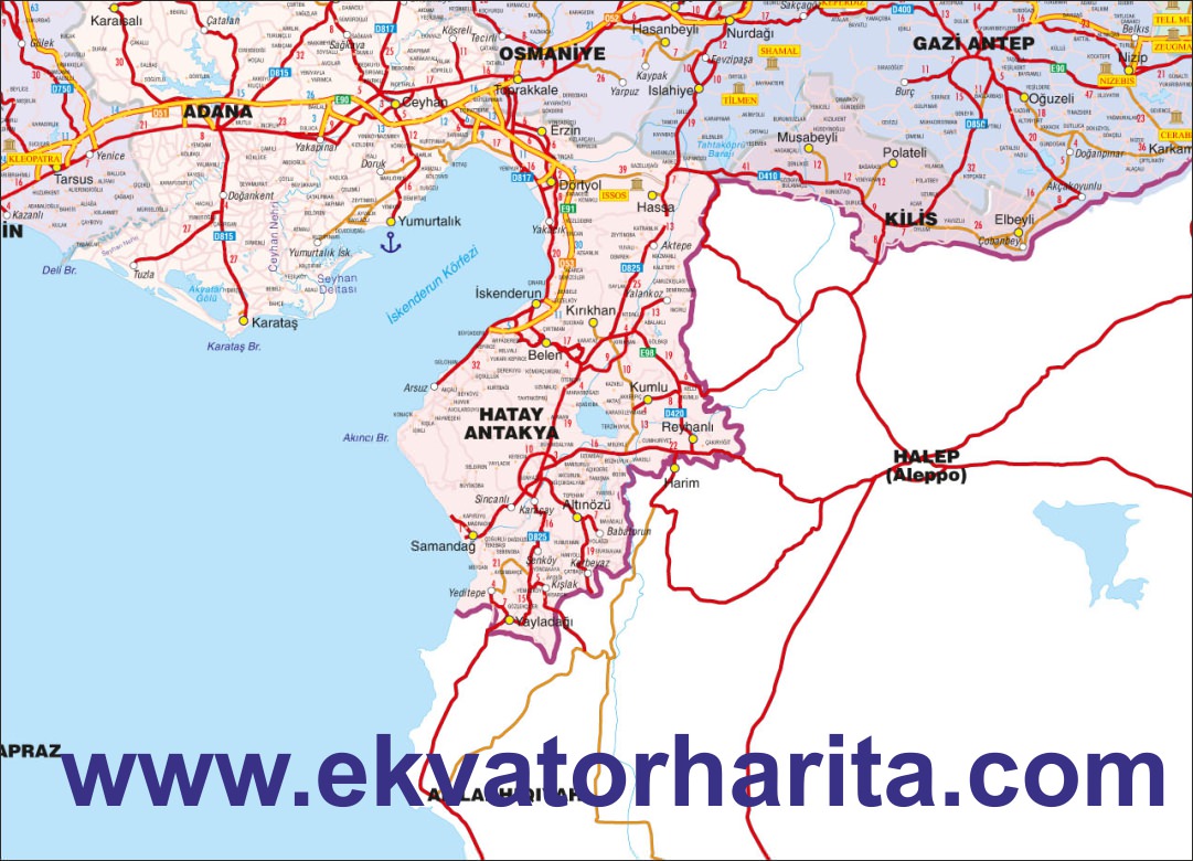 HATAY ANTAKYA-İL-HARİTASI