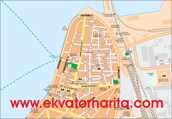 İzmir Şehir Haritası - İzmir Şehir Planı