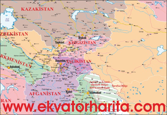 Kırgızistan Kent Haritası