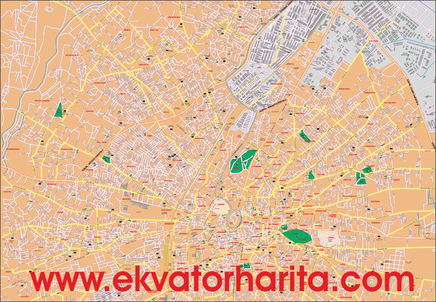 Detaylı Malatya Kent Haritası