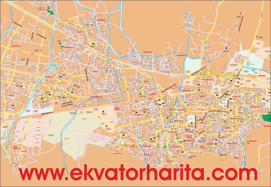 Ayrıntılı Manisa Yol Haritası