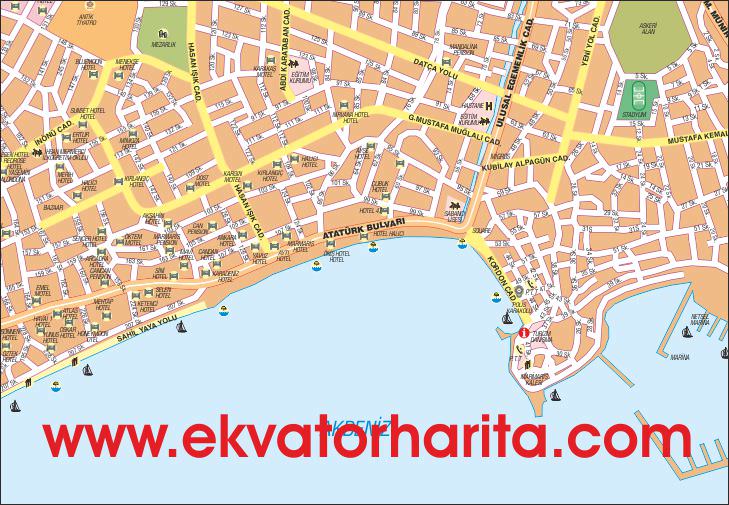Marmaris Şehir Haritası - Marmaris Şehir Planı