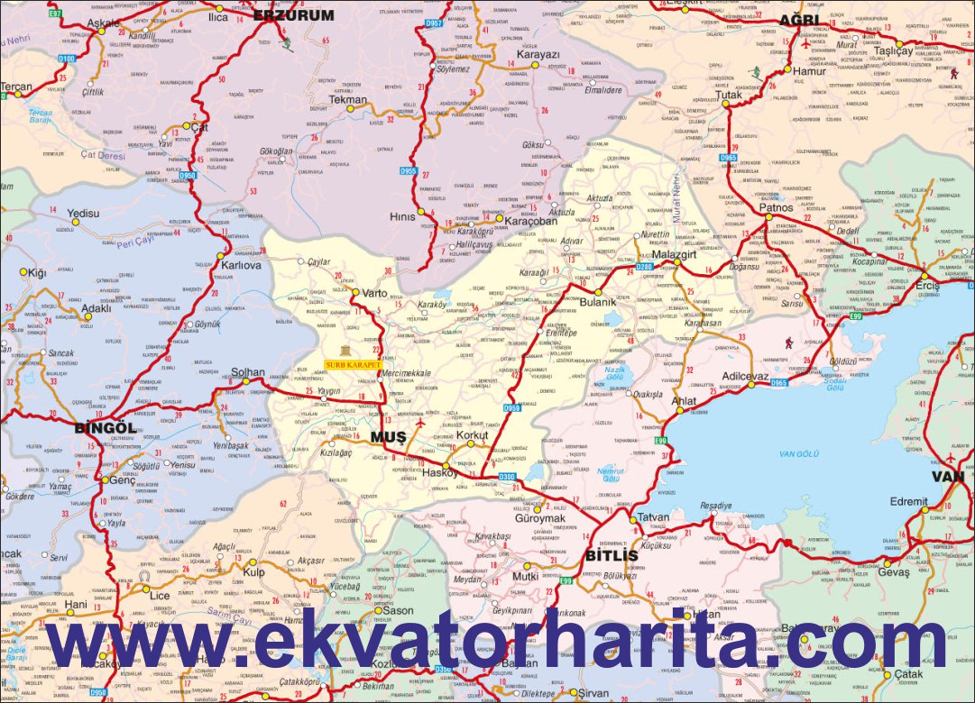 MUŞ-İL-HARİTASI