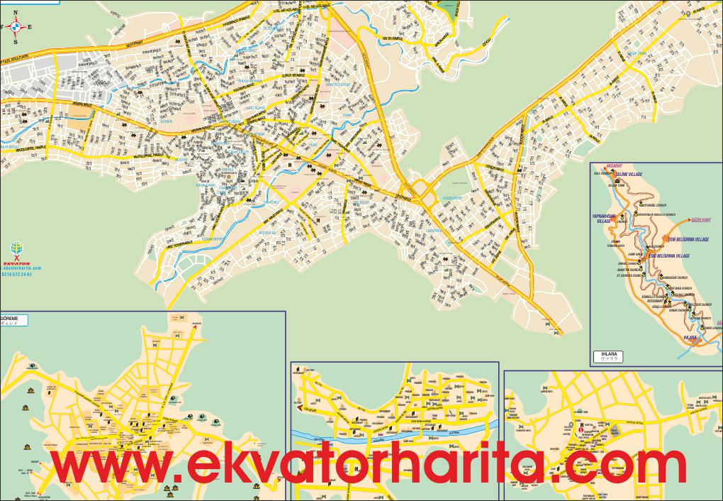 Detaylı Nevşehir Kent Haritası