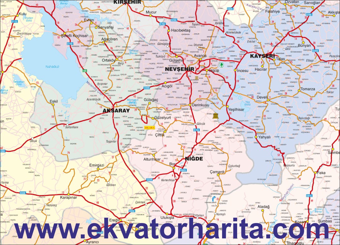 Detaylı Nevşehir Yol Haritası