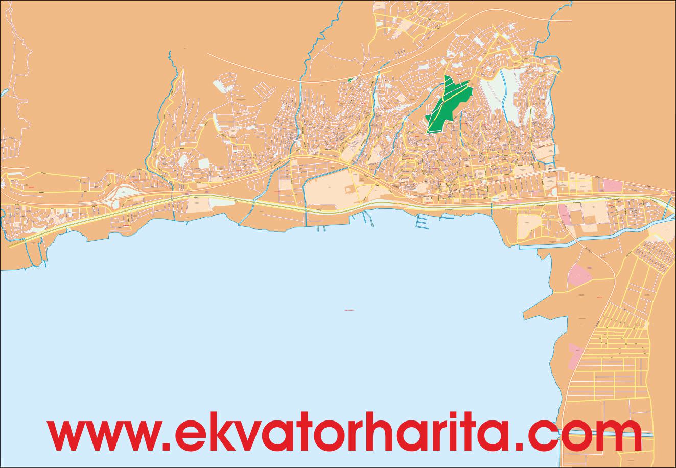 Sayısal İzmit Kocaeli Haritası