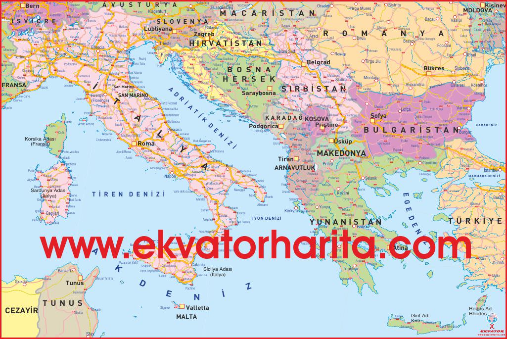 SLOVENYA HARİTASI