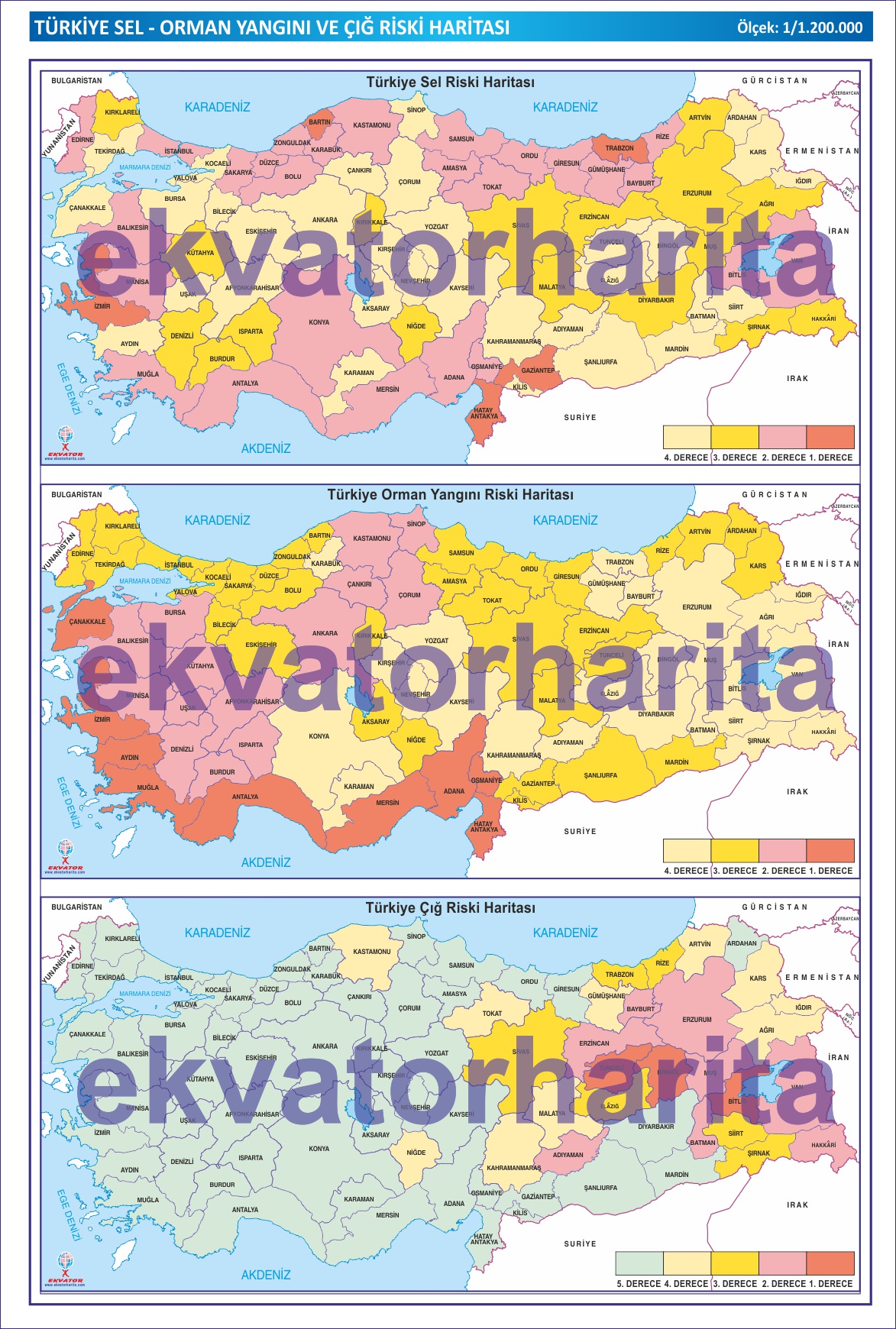 TÜRKİYE ÇIĞ RİSKİ HARİTASI