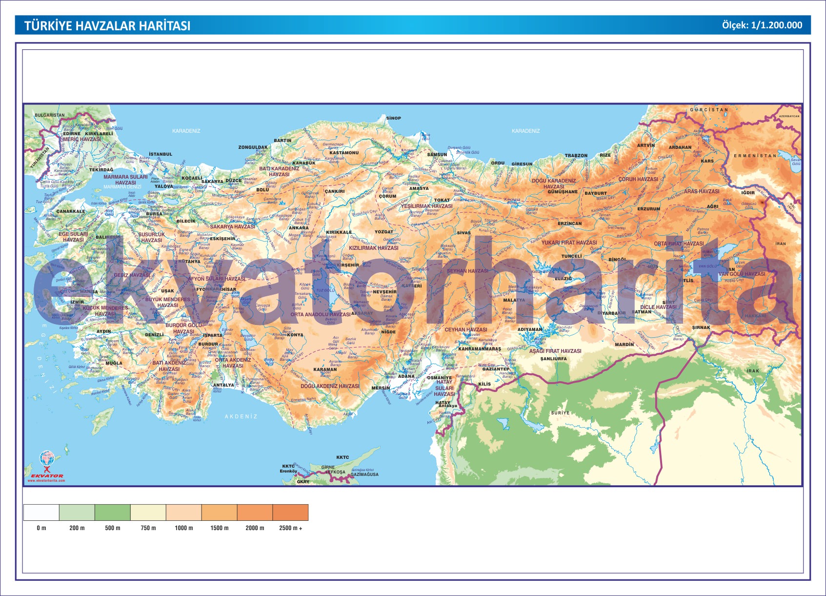 TÜRKİYE HAVZALAR HARİTASI