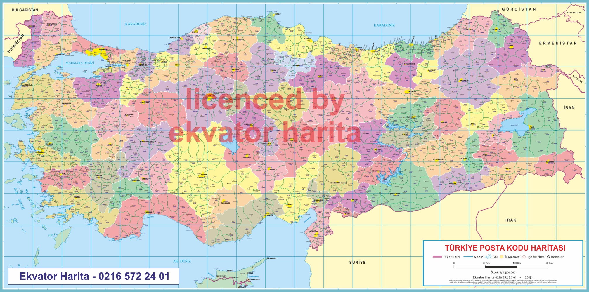 Türkiye Posta Kodları Haritası