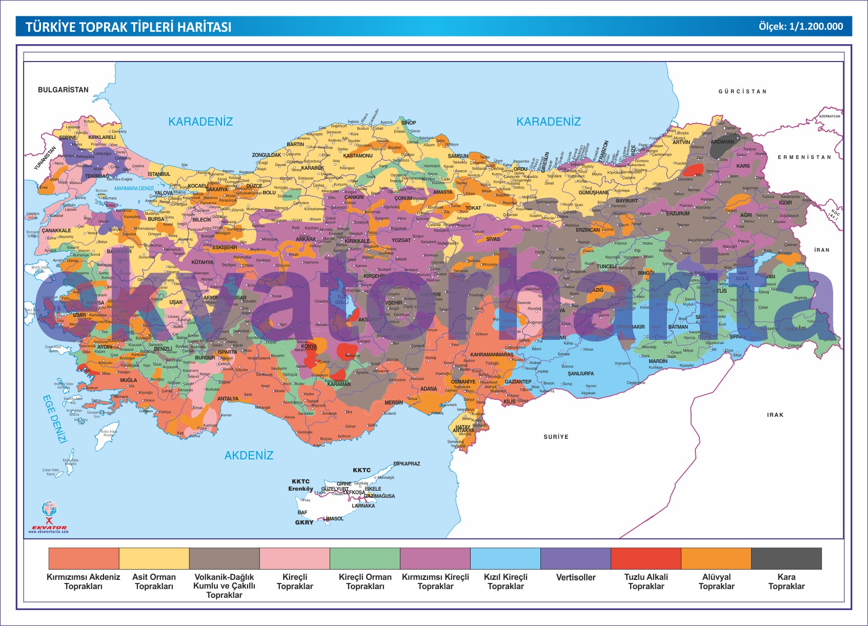 TÜRKİYE TOPRAK HARİTASI